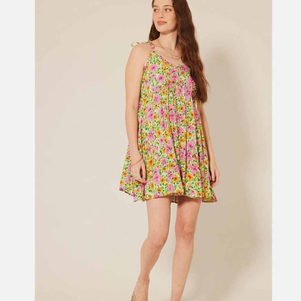 Patrons of Peace Malibu Dress Spaghetti Strap Mini Dress size S